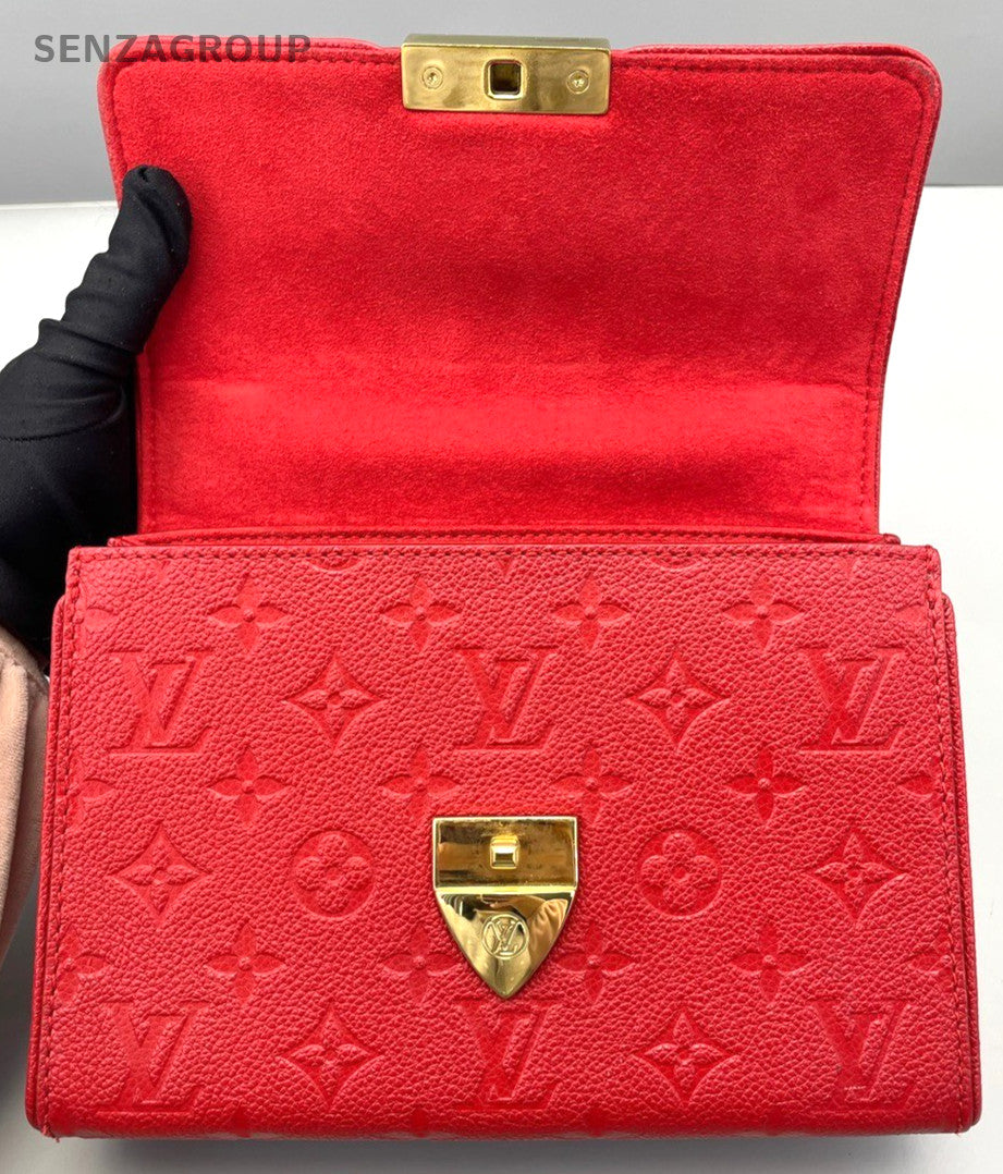 Louis Vuitton Saint Chain Strap Monogram Empreinte Shoulder bag Red Women