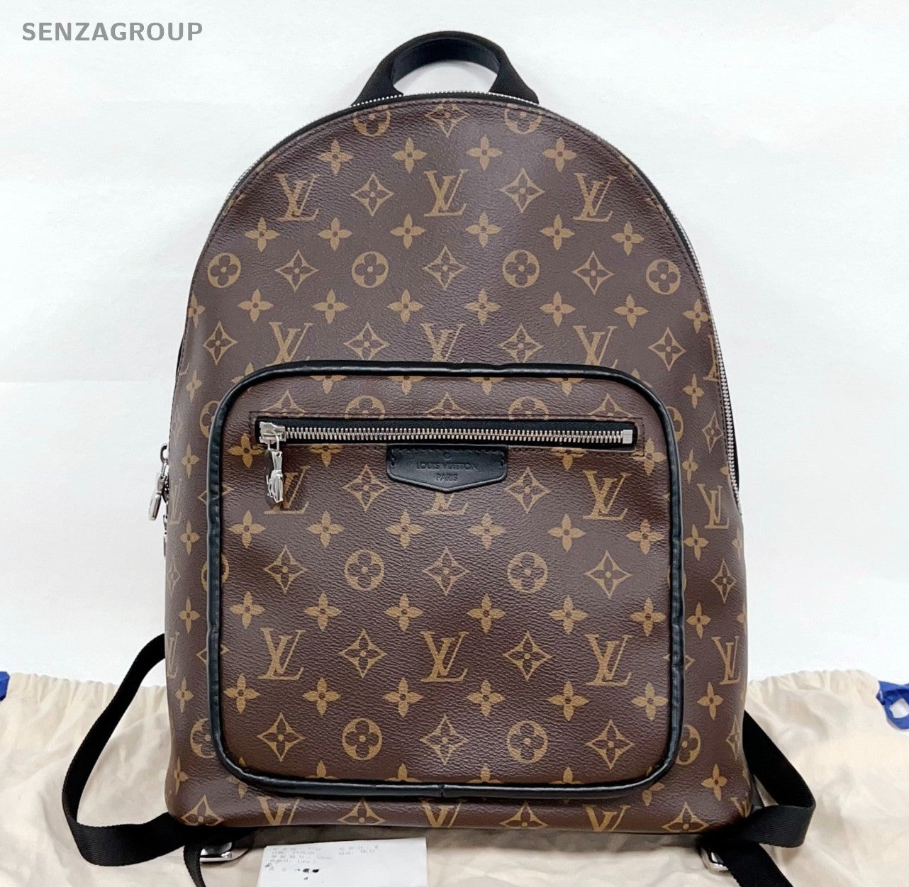 Louis Vuitton Discovery Monogram Backpack Brown Silver Unisex Adults Classic