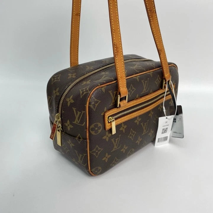 Louis Vuitton Vintage Canvas Open Mouth Box Handbag For Women