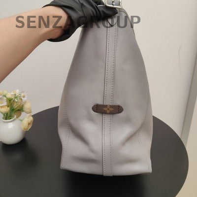 Louis Vuitton Cargo Carryall Grey Silver Lambskin Medium Shoulder Bag