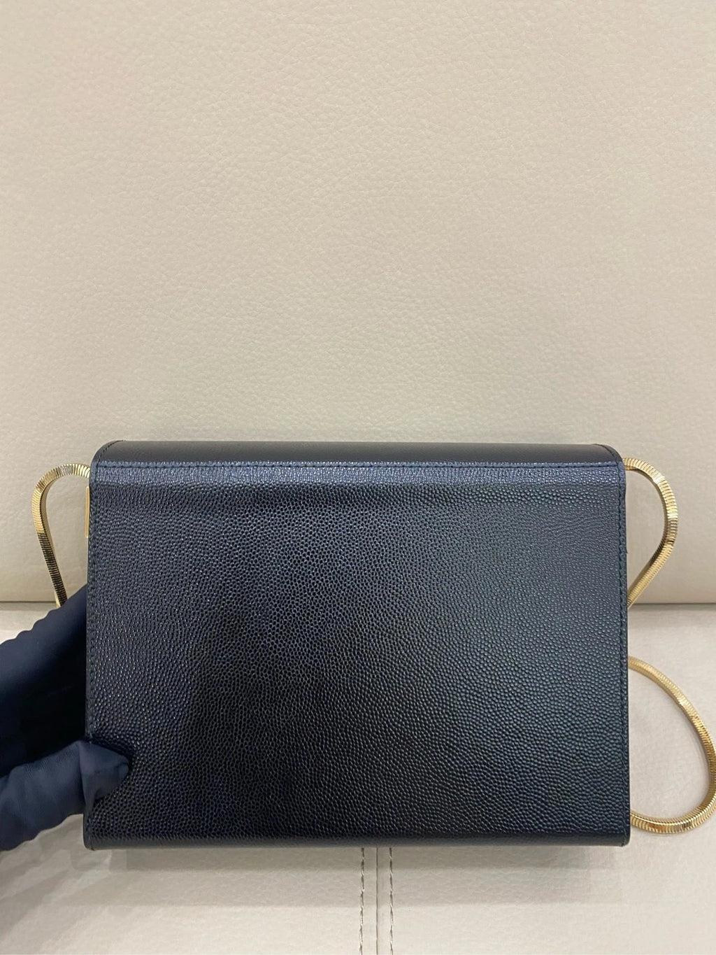 Saint Laurent Black Box Chain Shoulder Bag For Women