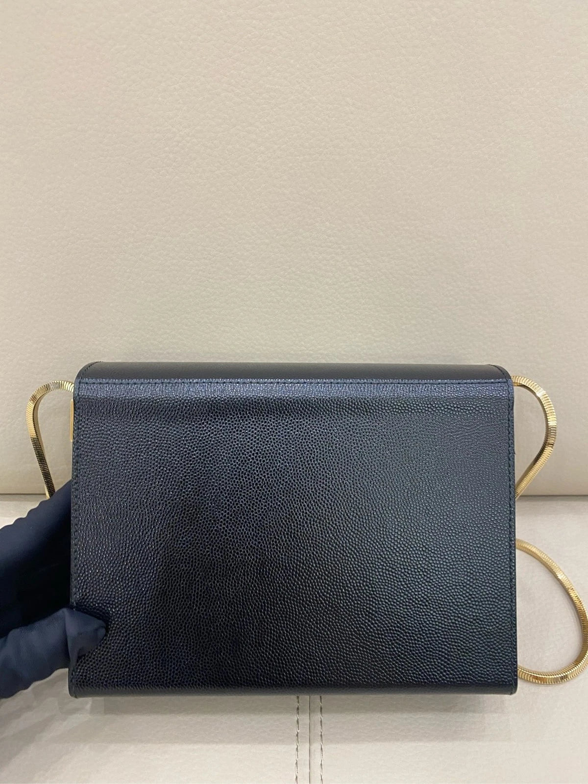 Saint Laurent Black Box Chain Shoulder Bag For Women