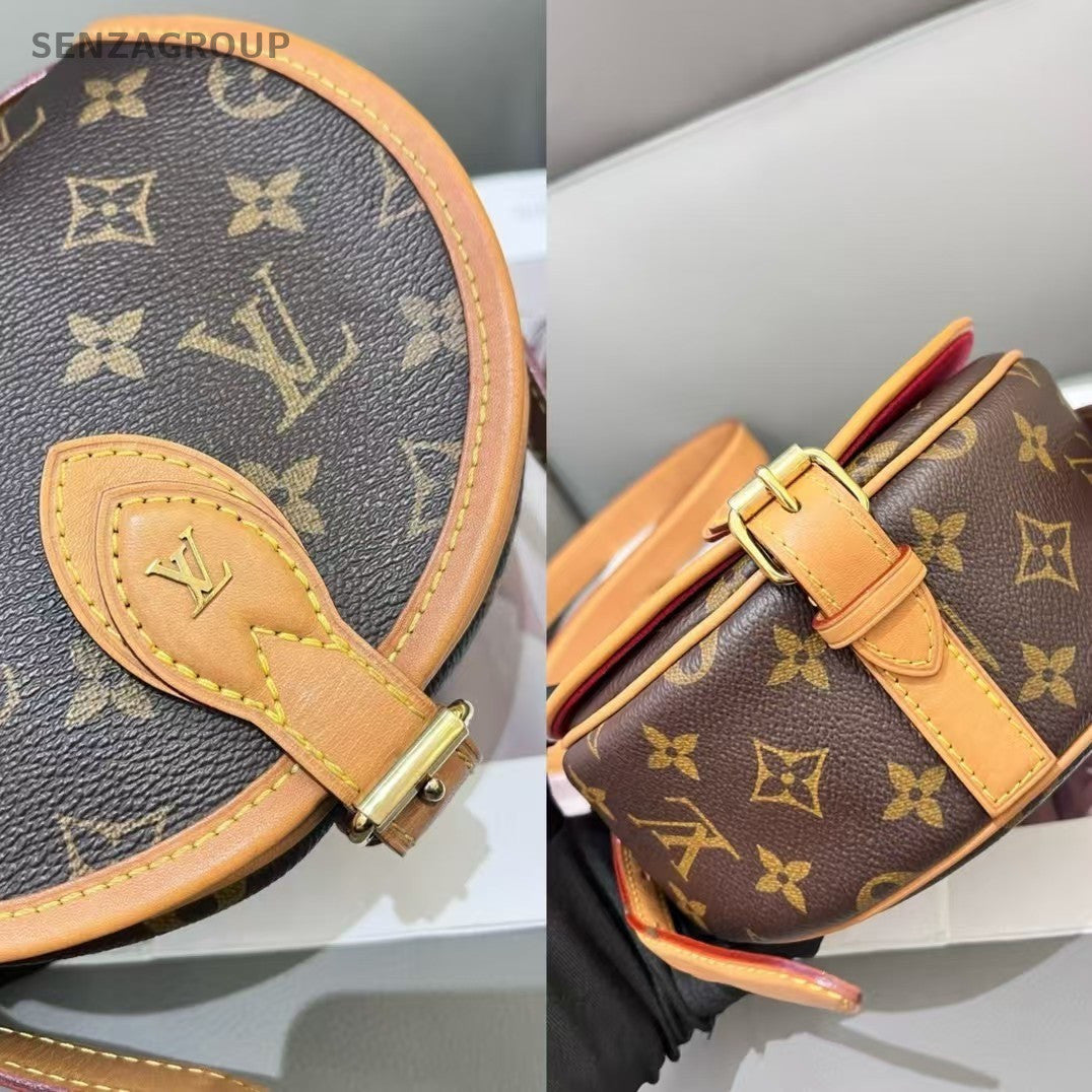 Louis Vuitton Tambourine Saddle Monogram Shoulder bag Women Brown Crossbody