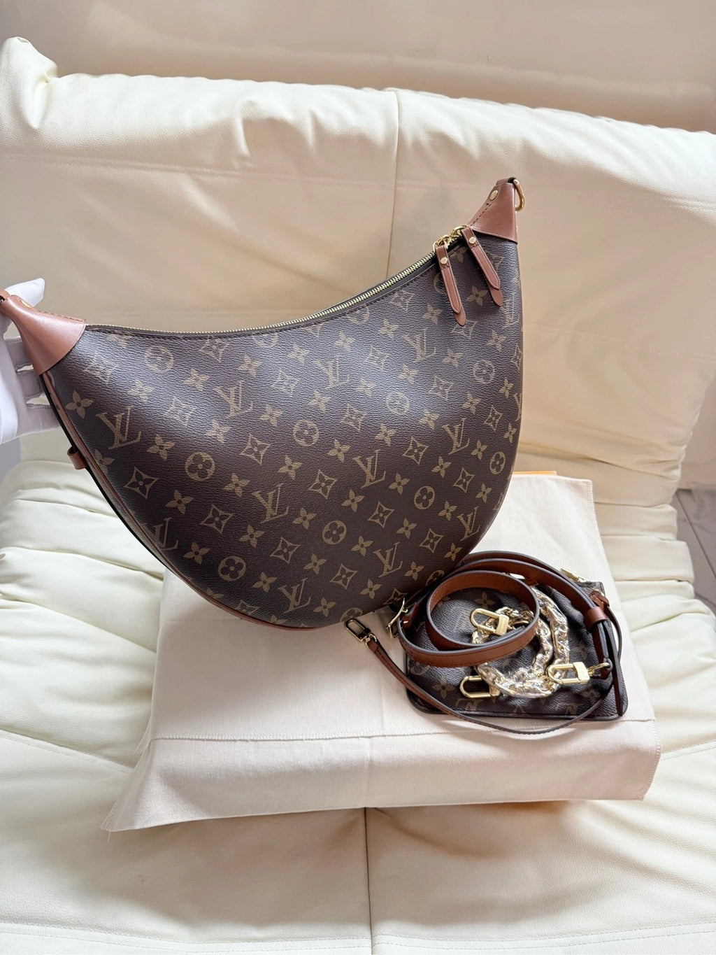 Louis Vuitton Large Moon Pea Shoulder Bag For Women