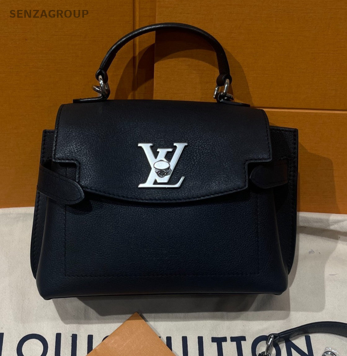 Louis Vuitton lockme ever Top Handle Shoulder Crossbody Bag Women Black