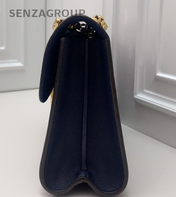 Louis Vuitton Victoire Monogram 2ways Shoulder Crossbody Bag Women Dark Blue
