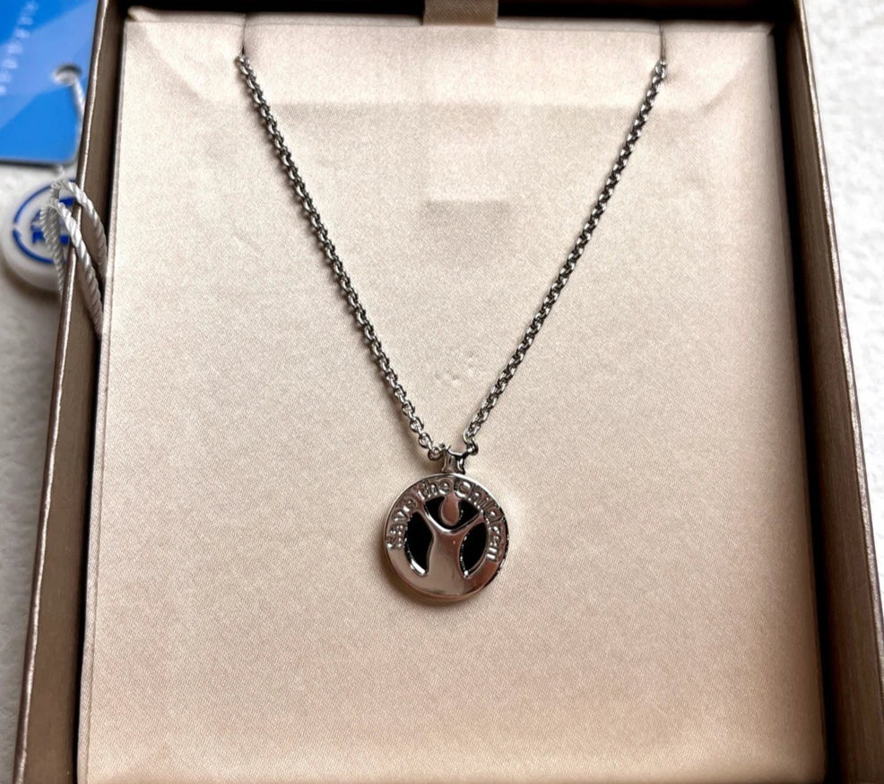 Bvlgari Save The Children 925 Sterling Silver Black Onyx Necklace