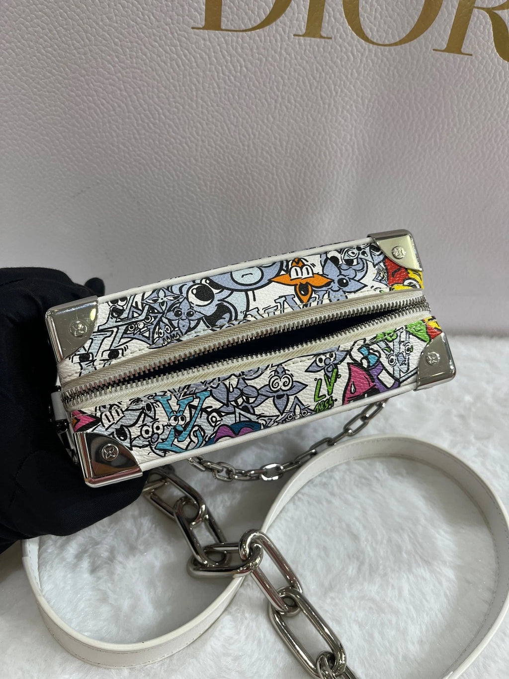 Louis Vuitton Limited Graffiti Soft Trunk Box Bag For Women