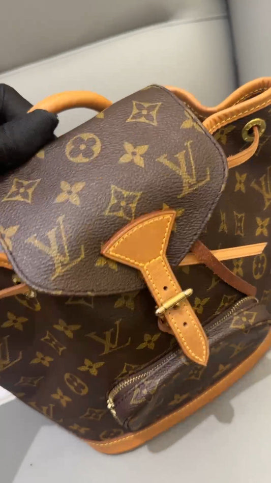 Louis Vuitton Backpack PM Monogram Drawstring Shoulder bag Vintage