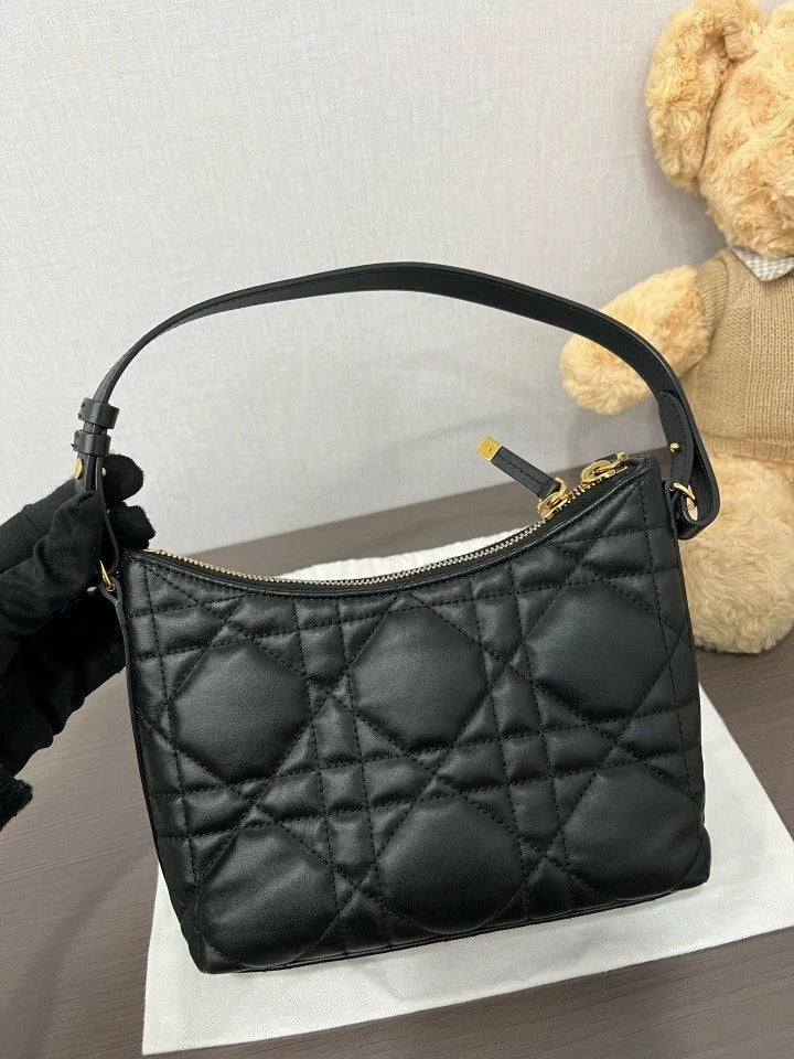 Dior Black Gold Miss Caro Mini Crossbody Bag For Women