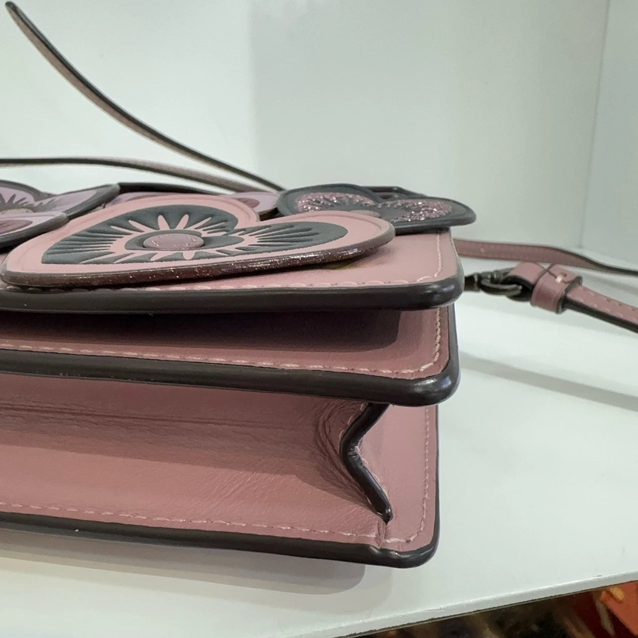 COACH Hayden 20 Polished Pebbled Leather Crossbody Clutch Bag For Women