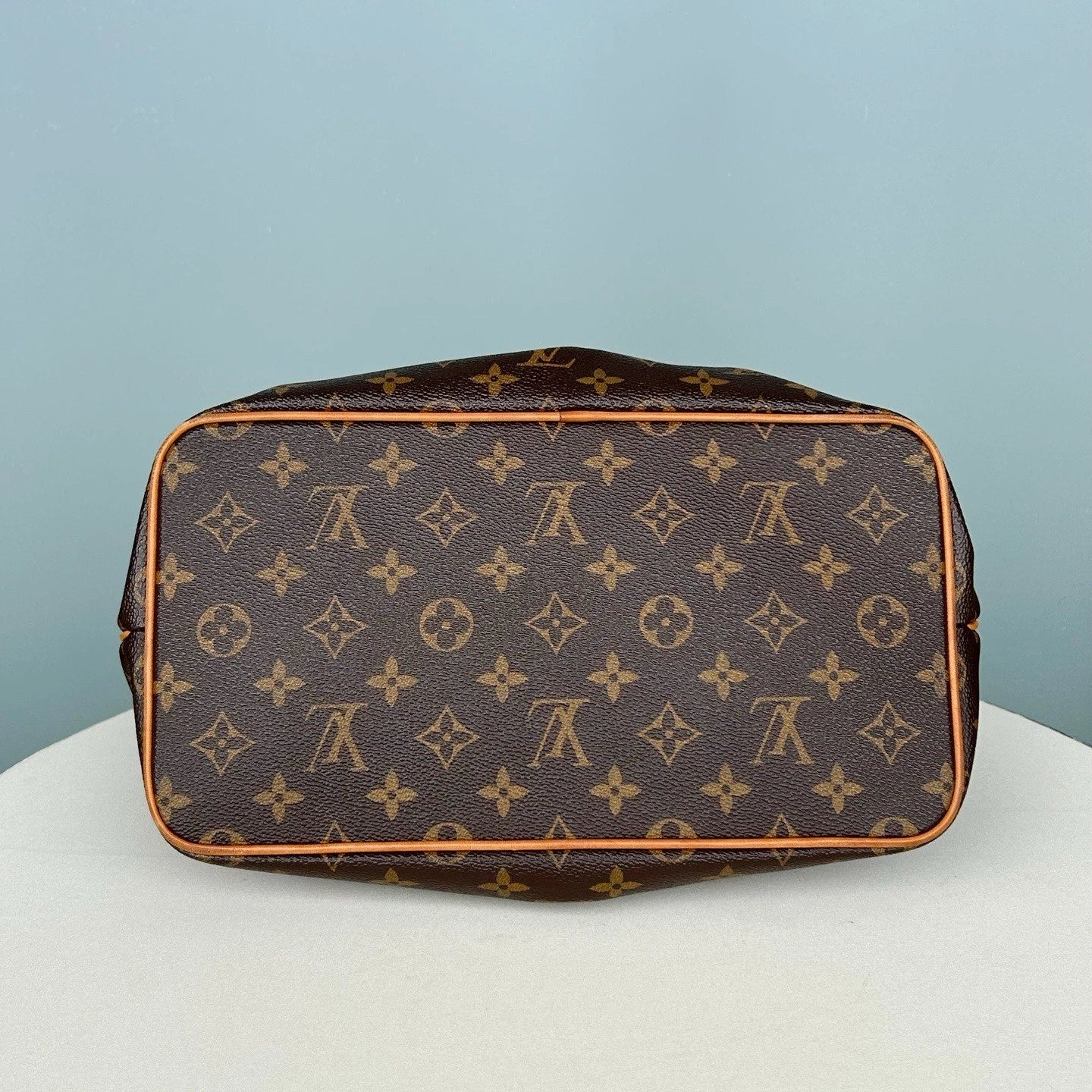 Louis Vuitton Palermo PM Top Handle Bag Crossbody Monogram Canvas Women Classic