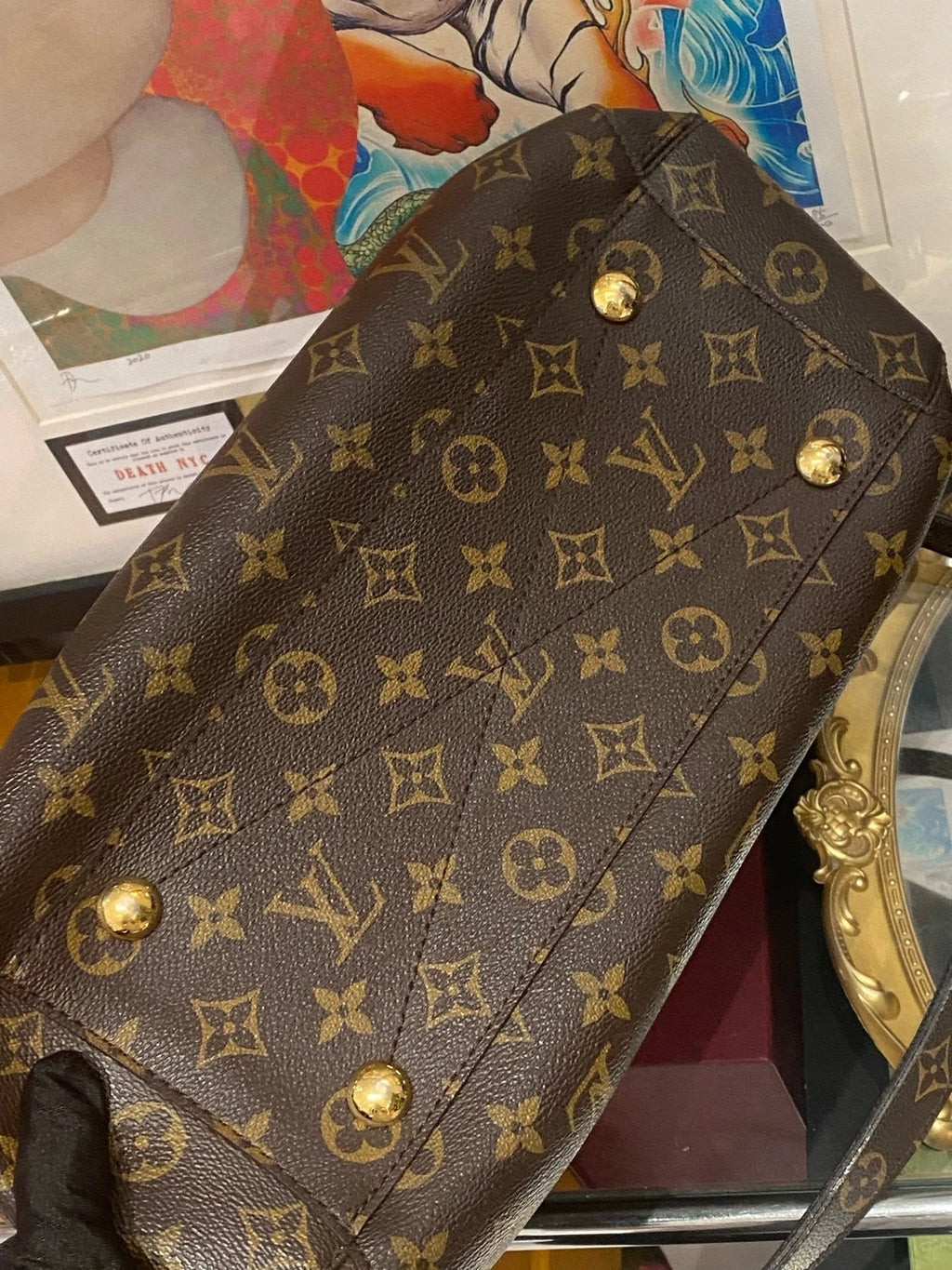 Louis Vuitton Monogram Canvas Montaigne Top Handle Bag For Women