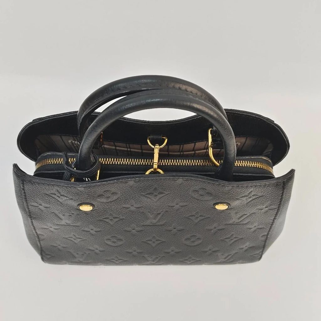 SJ0001 LV Louis Vuitton Montaigne BB Empreinte Black [Z]