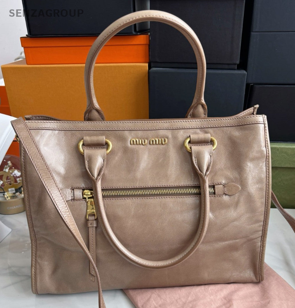 Miumiu Apricot color Locomotive bag 2WAY Shoulder bag Crossbody