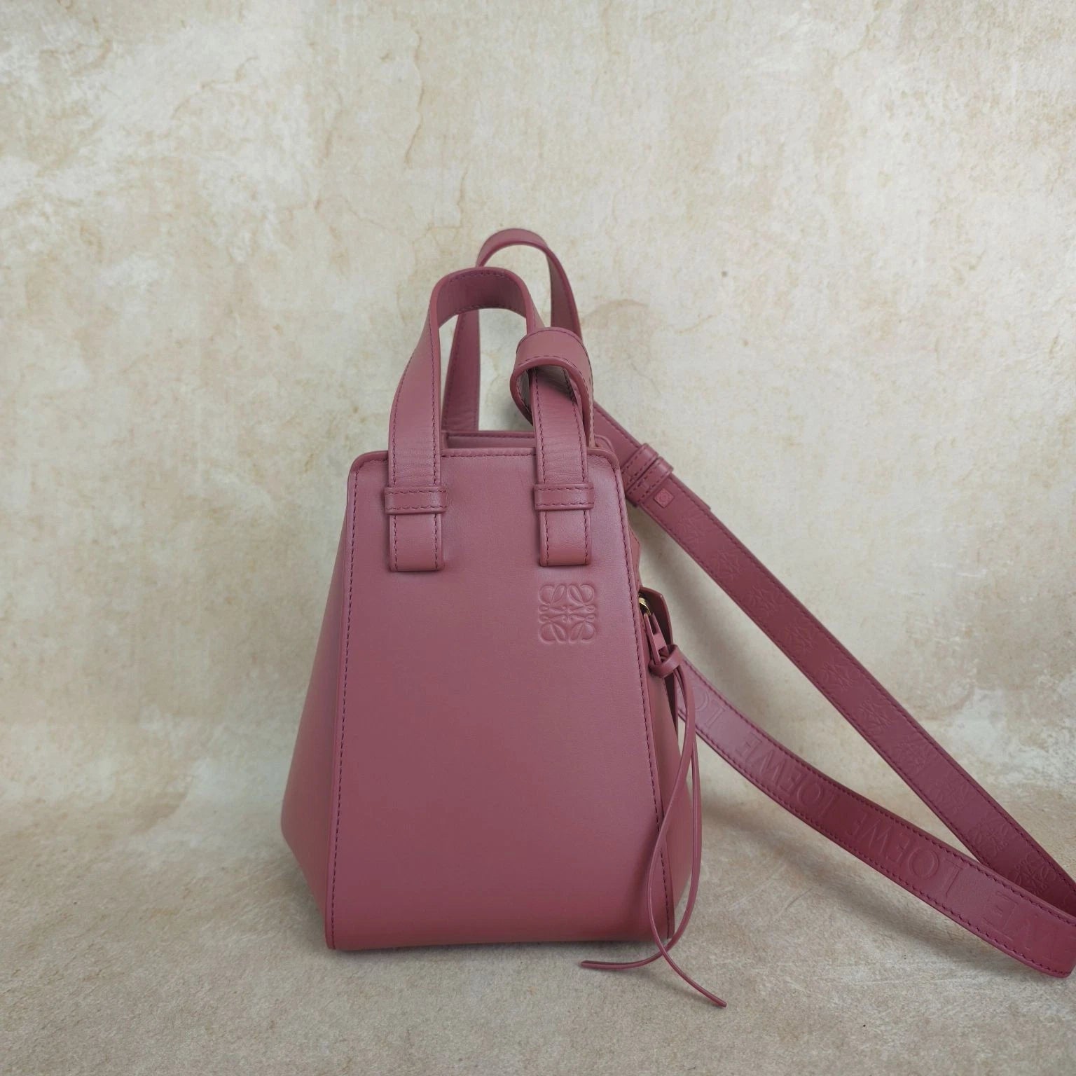 Loewe Hammock Small Pink Shoulder Crossbody Bag For Women