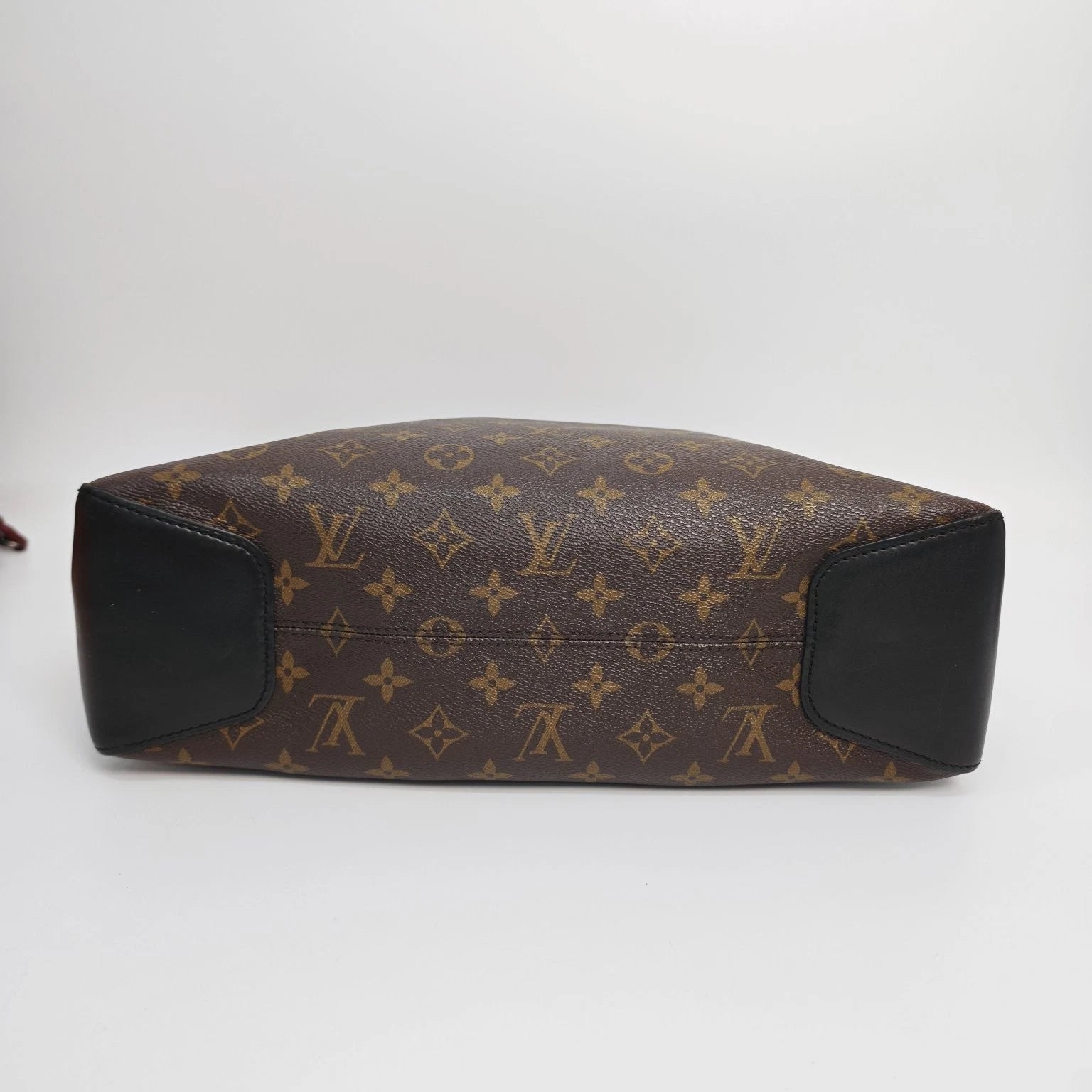 Louis Vuitton Monogram Brown Leather Crossbody Briefcase For Women