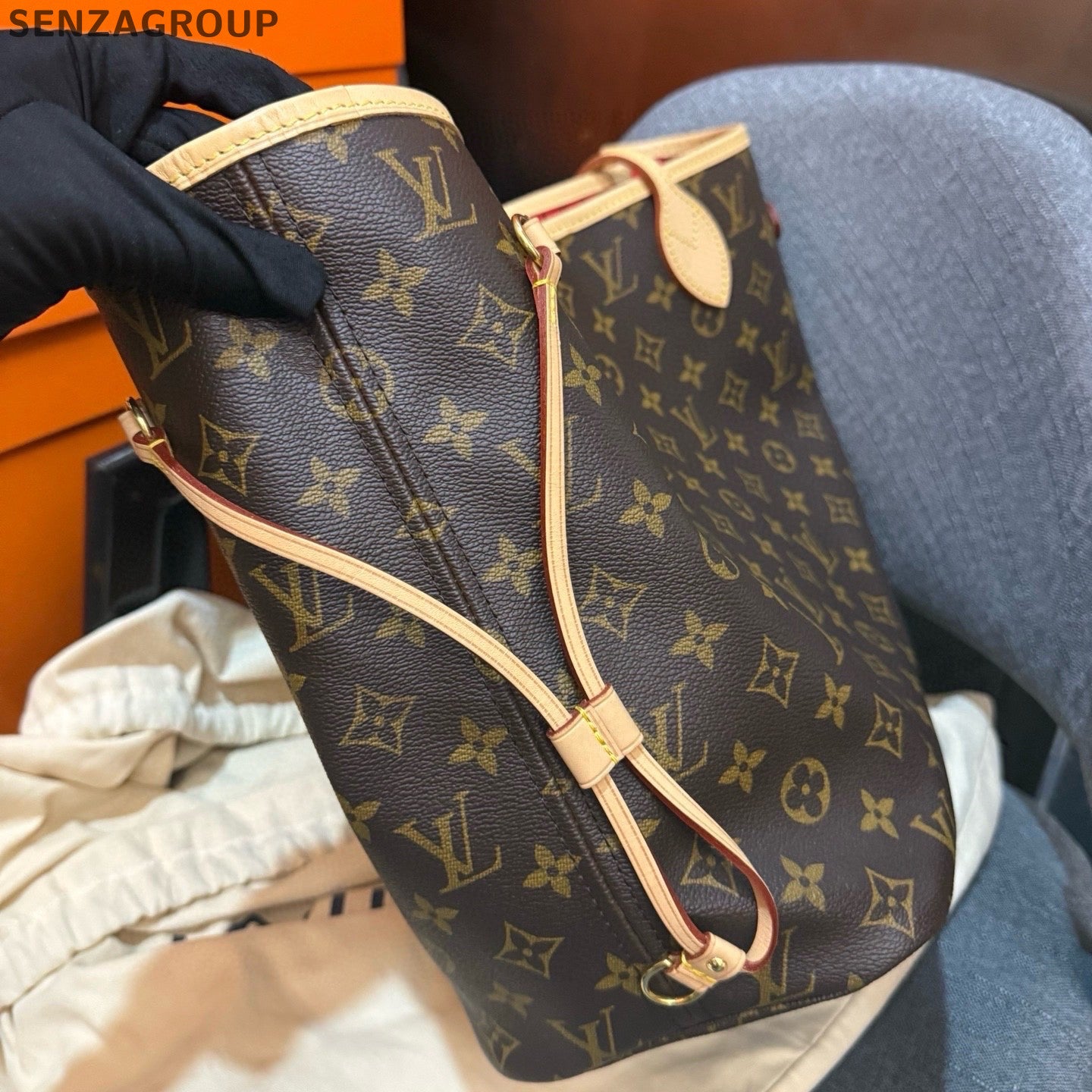 Louis Vuitton Neverfull MM Monogram Tote Bag Classic Women's Shoulder Bag