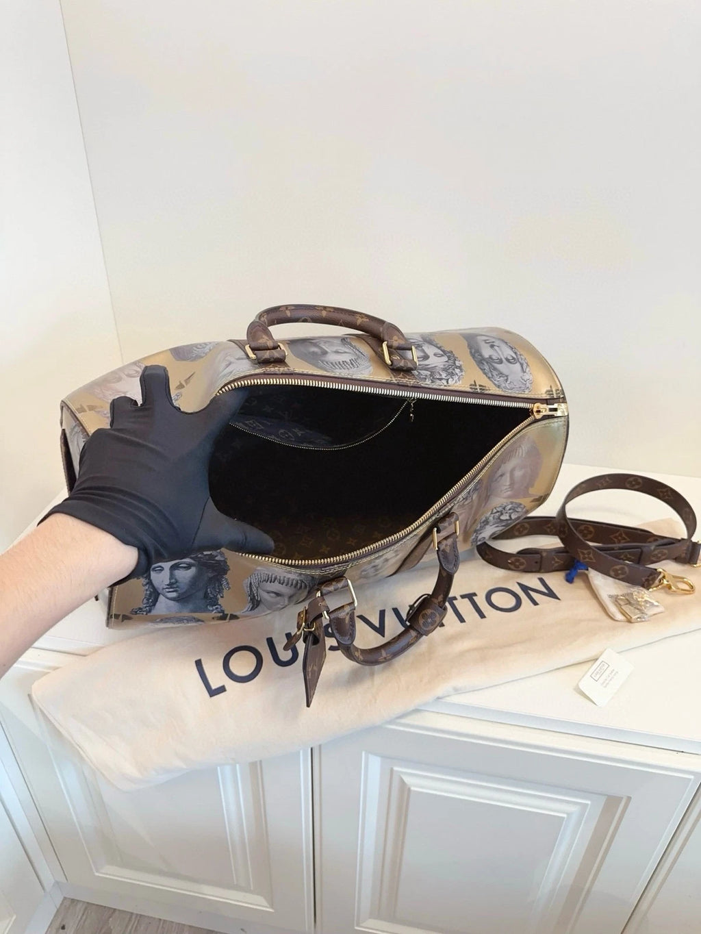 Louis Vuitton x Fornasetti Limited Keepall45 Travel Bag Women