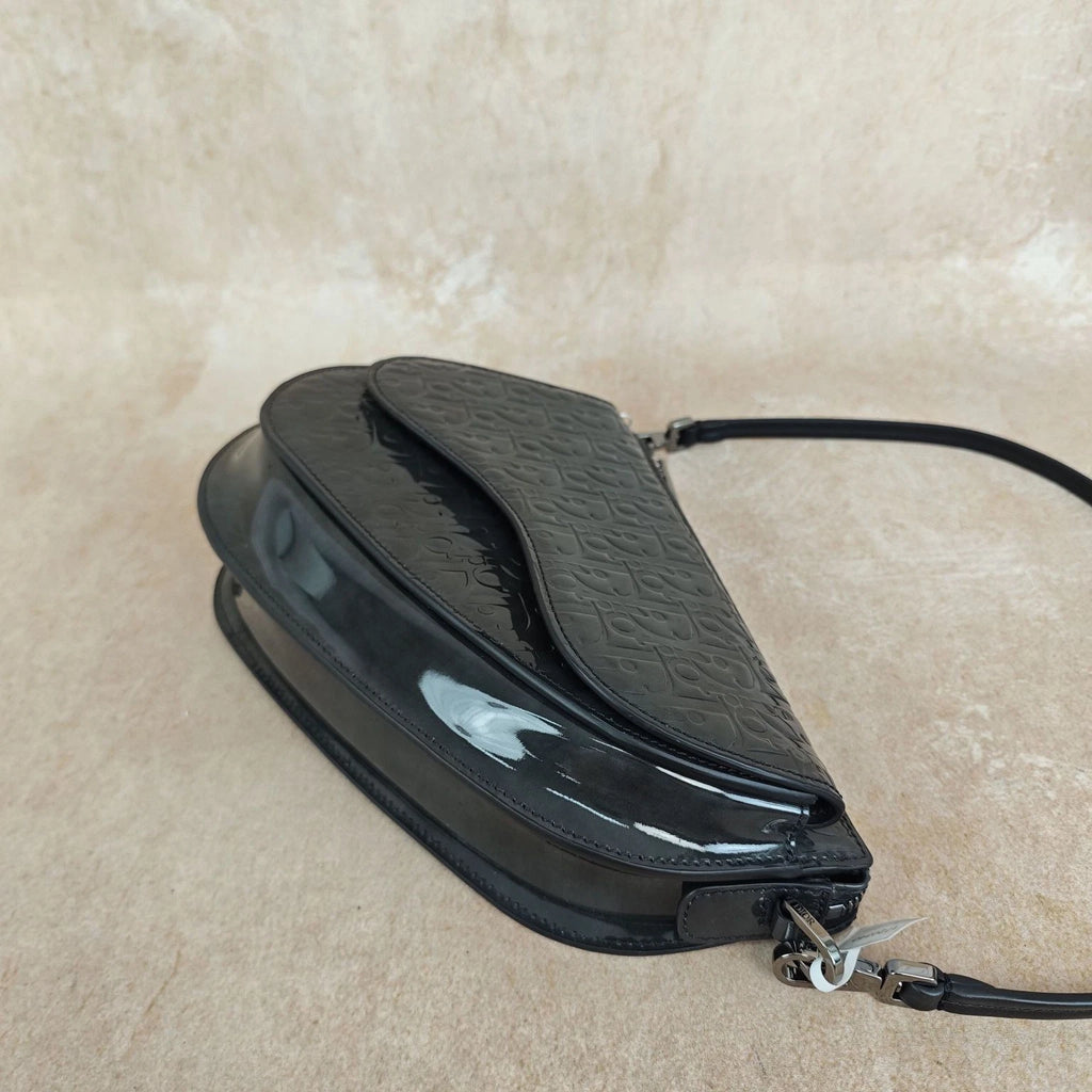 Dior Saddle Black Shoulder Bag Crossbody Excellent