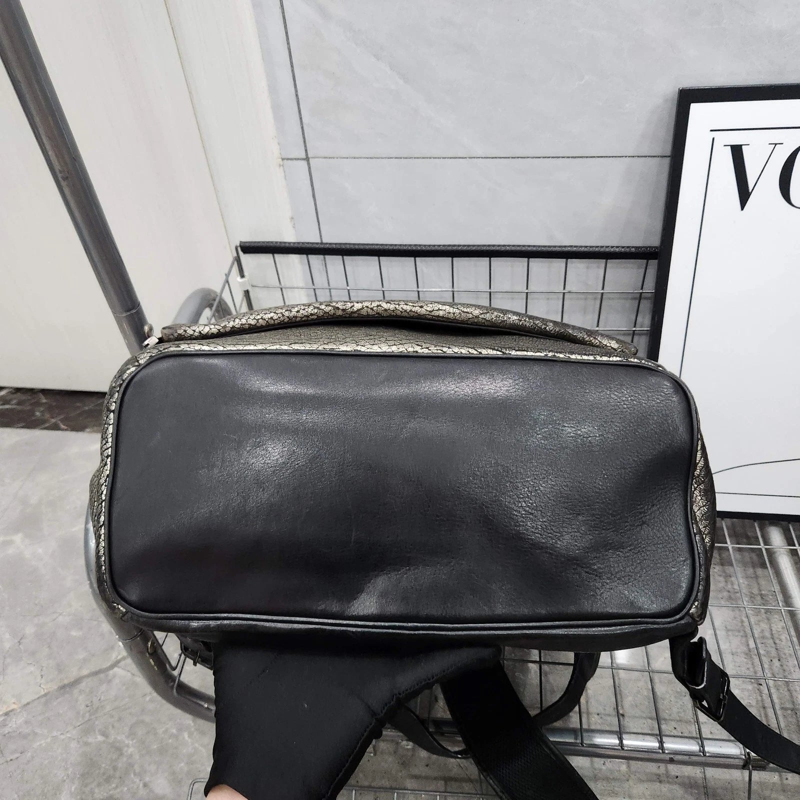 MCM Colorblock Leather Backpack for Women