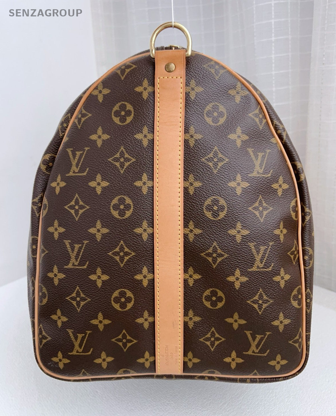 LouisVuitton Keepall 55 Monogram Shoulder Crossbody Bag Brown Travel bag