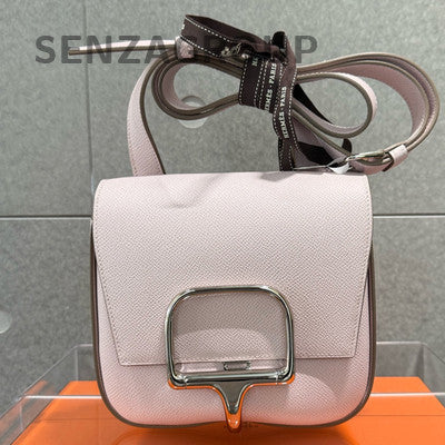 Hermès Della Bag Purple Silver Epsom Calfskin Shoulder Crossbody Bag