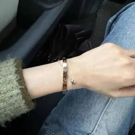 Cartier Love Classic 6.1mm Bangle Bracelet 18k Rose Gold Double Screw Size16