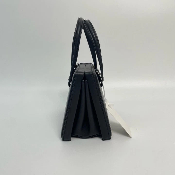 Authentic Loewe Black Calfskin Postal Bag Excellent