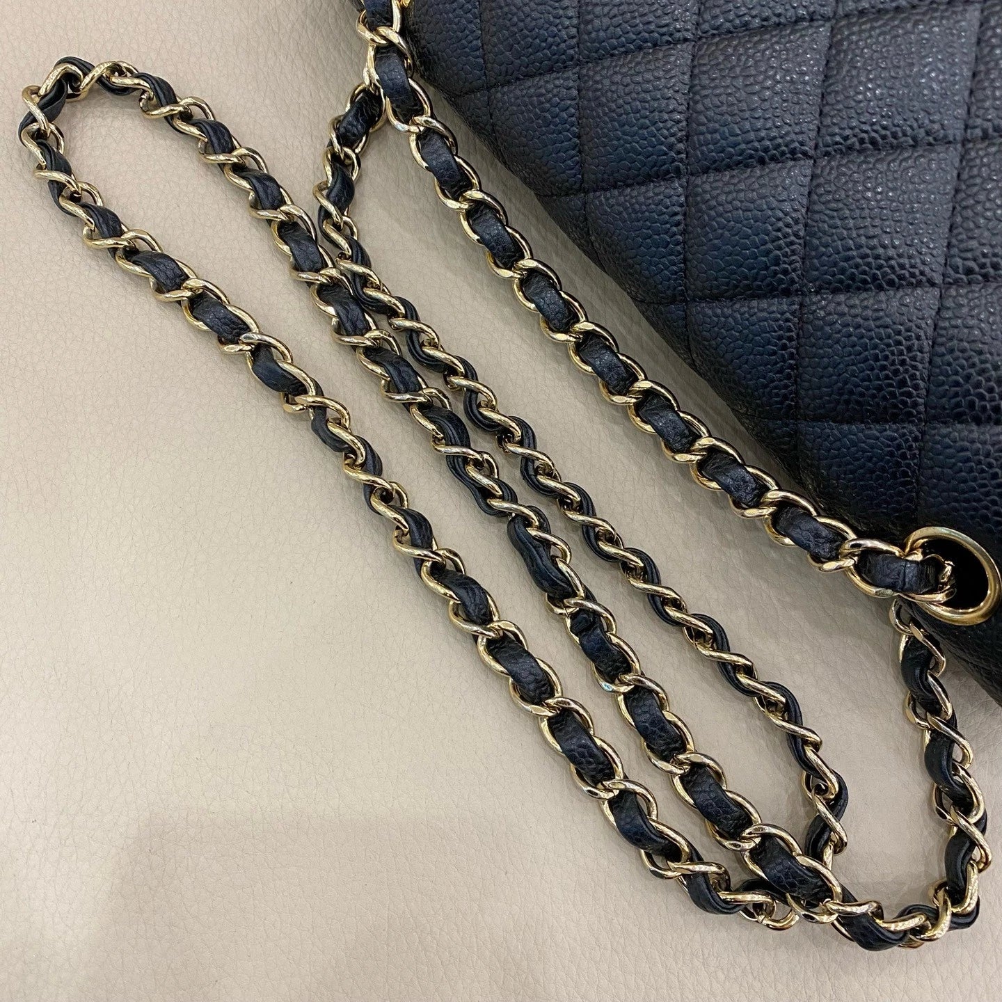 CHANEL CF Medium Black Leather Shoulder Bag For Women