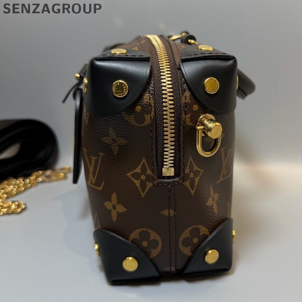Louis Vuitton Petite Malle Souple Monogram Canvas Shoulder Bag Women