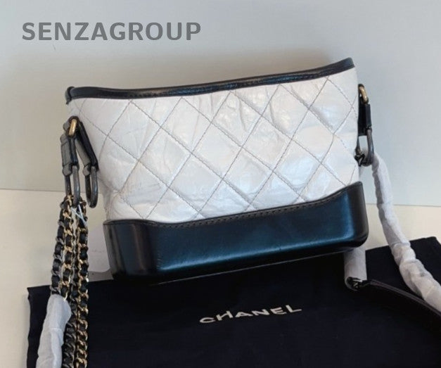 CHANEL Panda color Gabriel Calf  Shoulder bag Crossbody