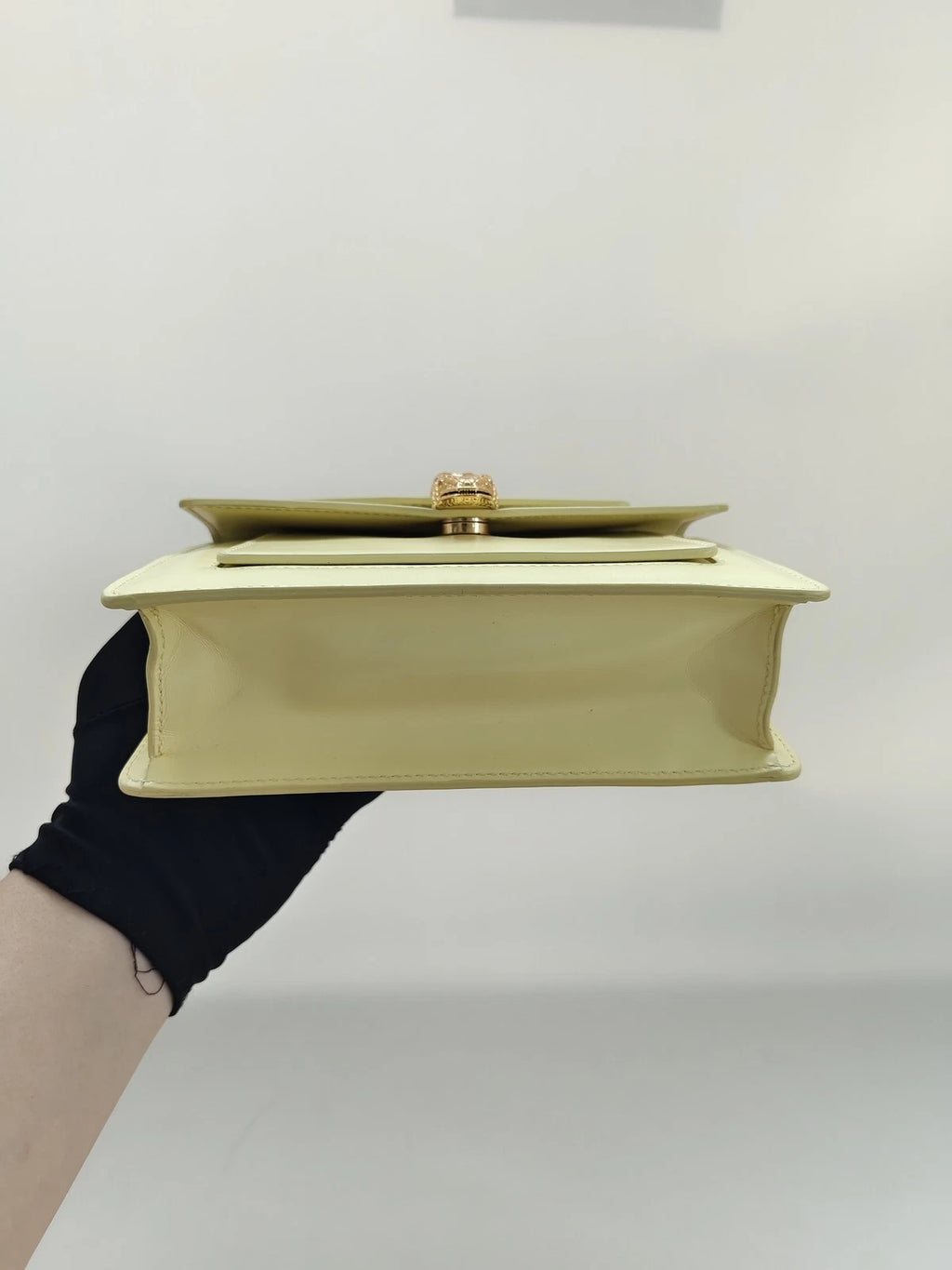 Bvlgari x Alexander Wang Yellow Leather Shoulder Bag For Women