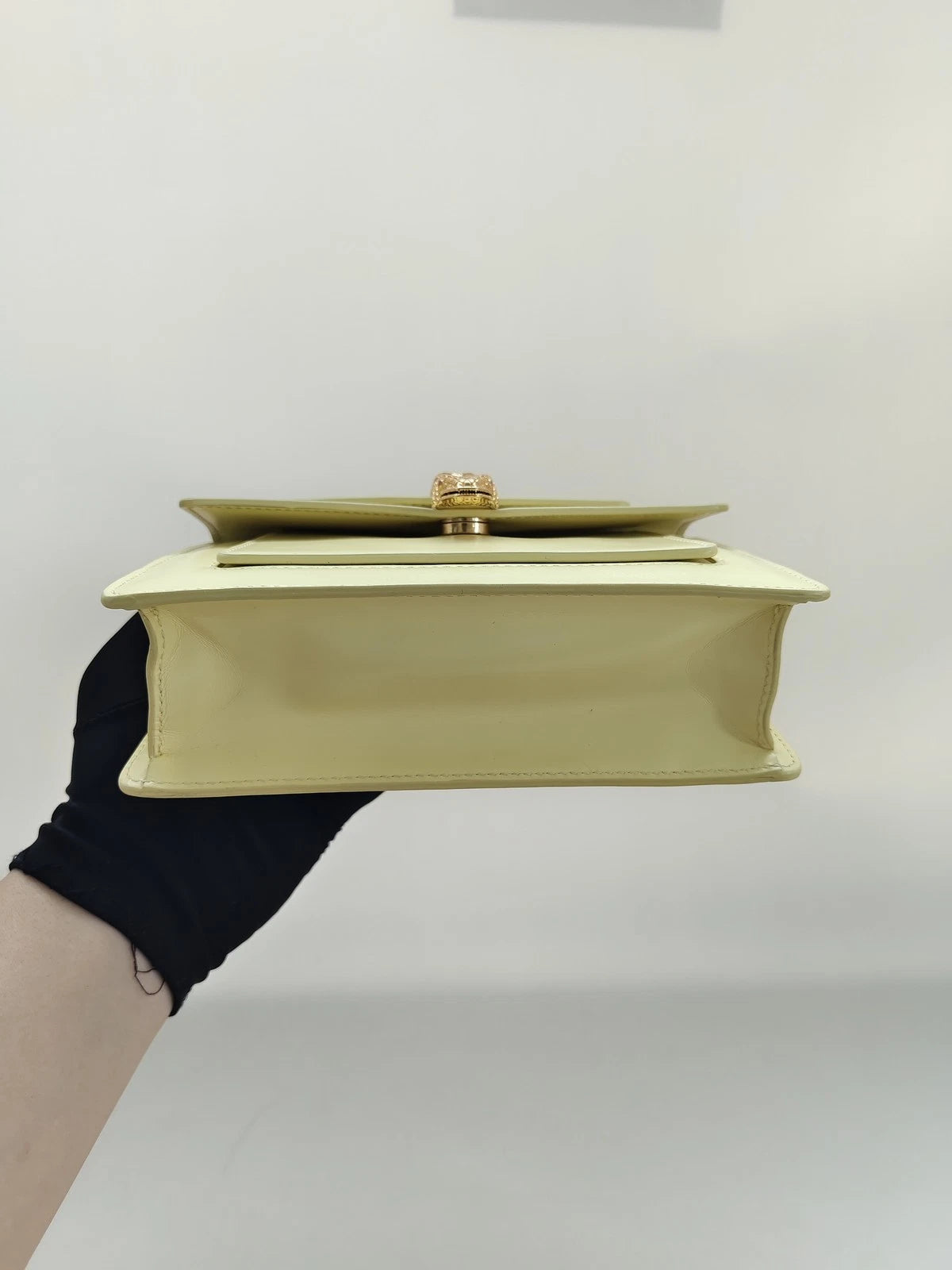 Bvlgari x Alexander Wang Yellow Leather Shoulder Bag For Women