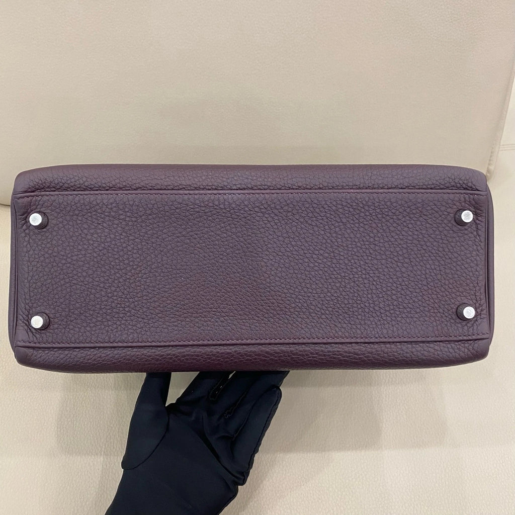 Hermes Kelly32 Purple Togo Leather Handbag For Women