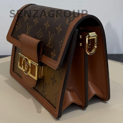 Louis Vuitton Monogram Daphne Small Brown Gold Buckle Shoulder Bag