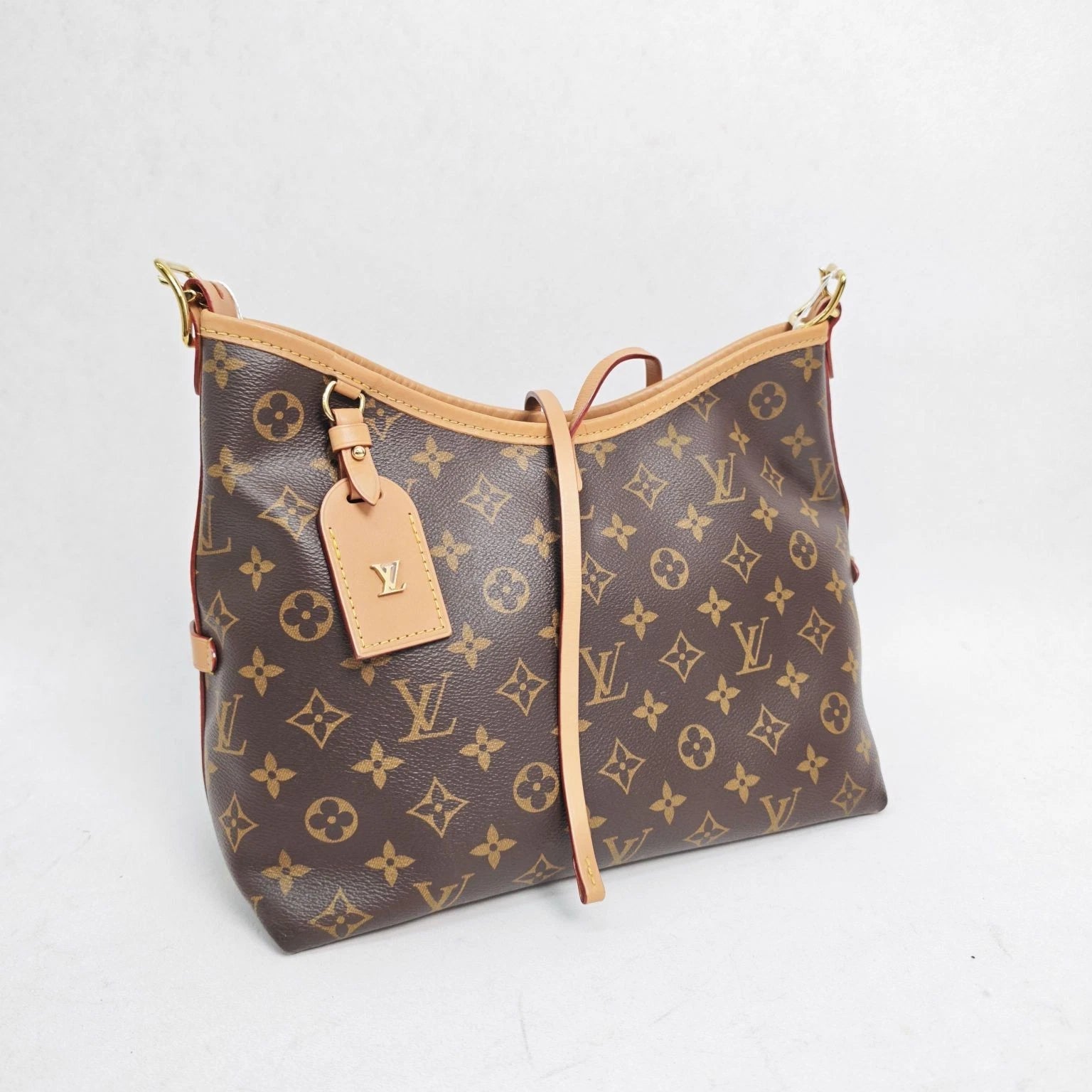 Louis Vuitton Carryall Monogram Canvas Shoulder Bag Excellent