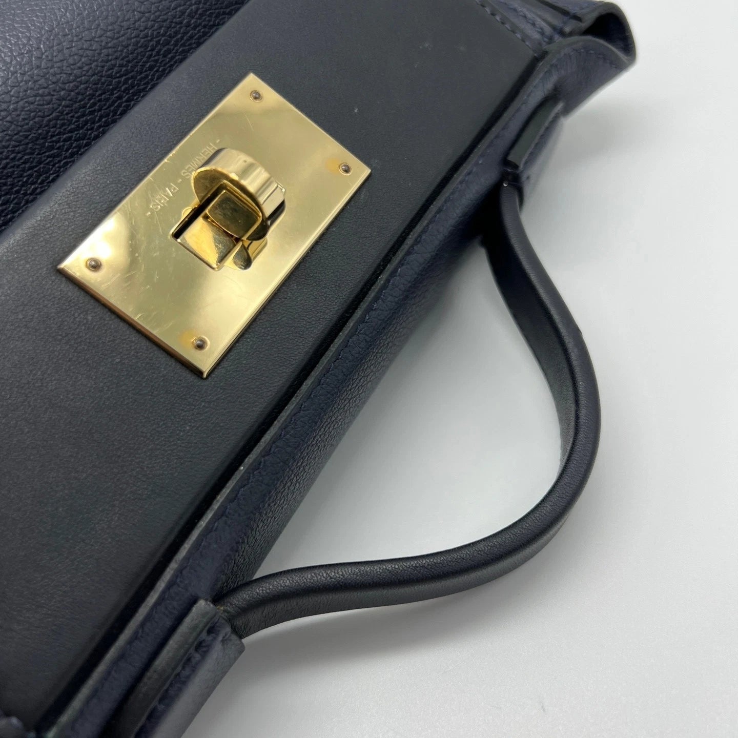 Hermes 2424 Mini Blue Leather Crossbody Bag For Women