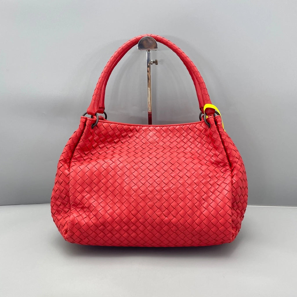 Bottega Veneta Woven Red Tote Hobo Bag For Women