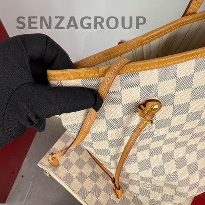 Louis Vuitton Neverfull MM Damier Ebene Tote Shoulder Bag Classic Women