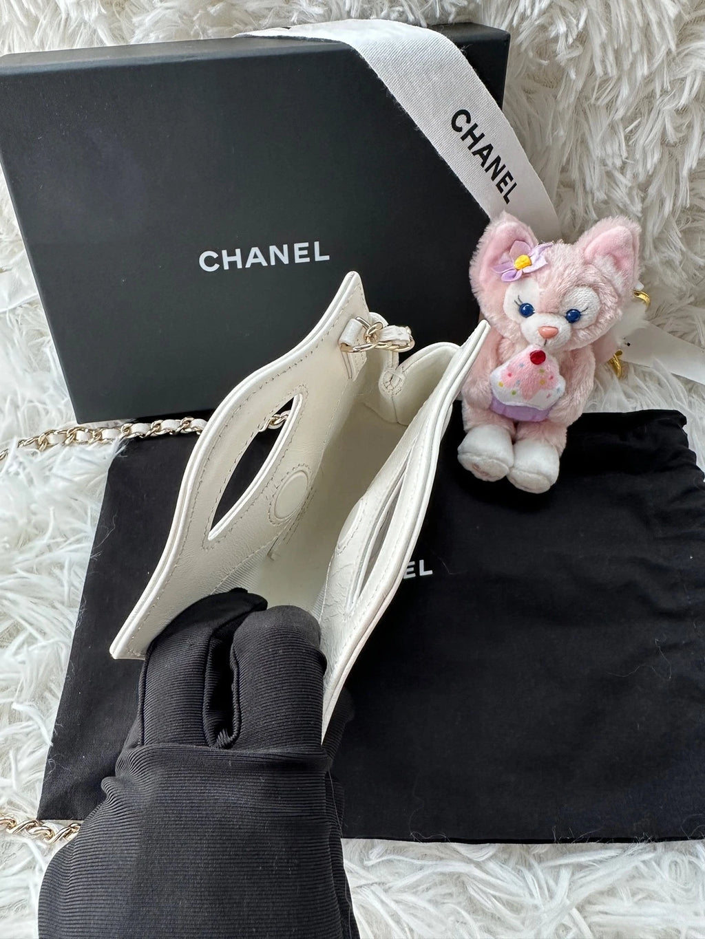 CHANEL 31 Bag Super Mini White Gold Hardware Shoulder Handbag For Women