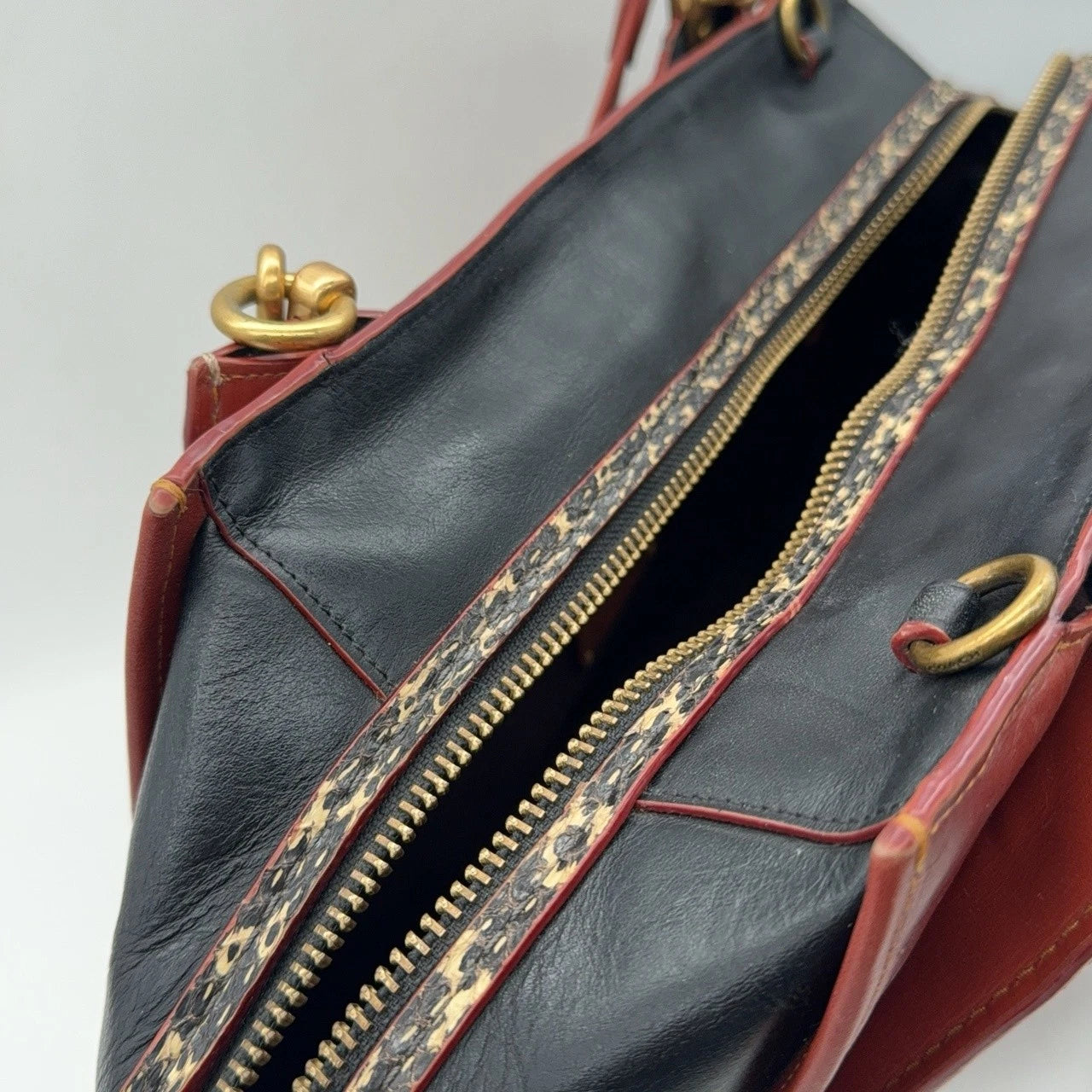 Coach Brown Canvas Leather Large Tote Shoulder Handbag For Women