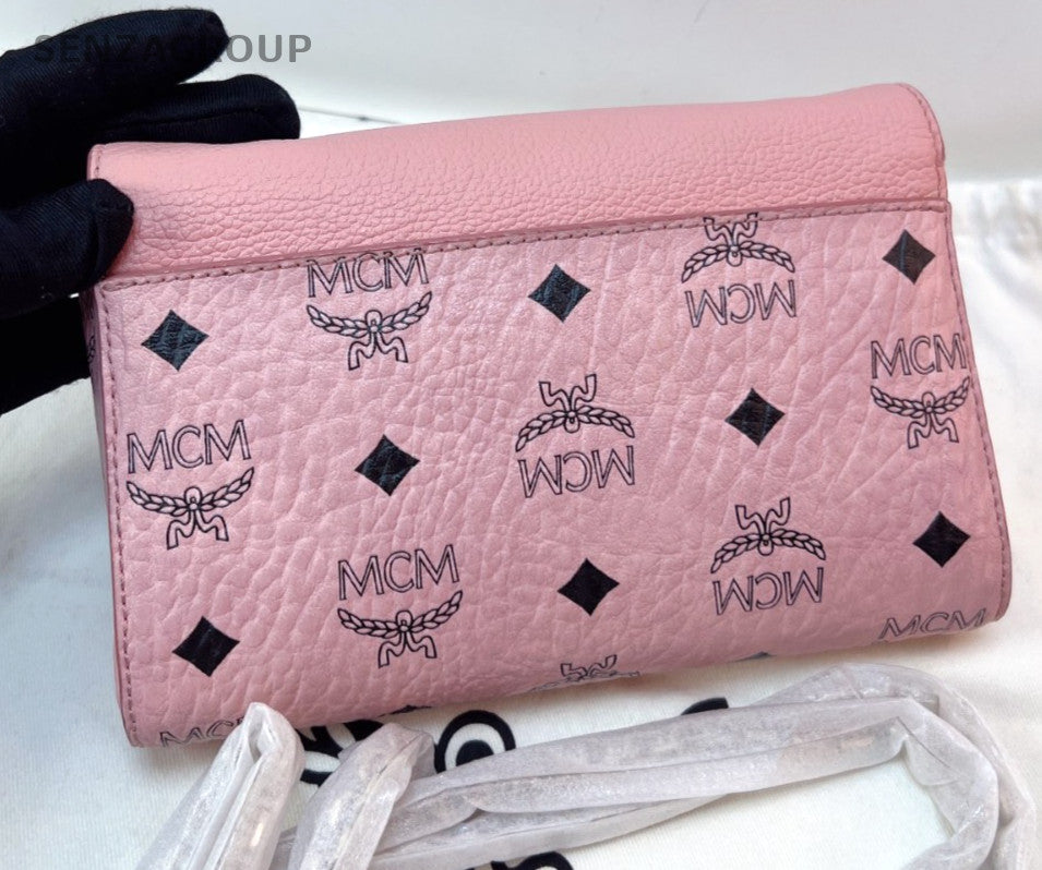 MCM Chain Strap Sakura Pink Shoulder bag PM Women