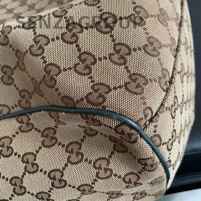 Gucci GG Canvas Blue Tote Shoulder Bag Women's Classic