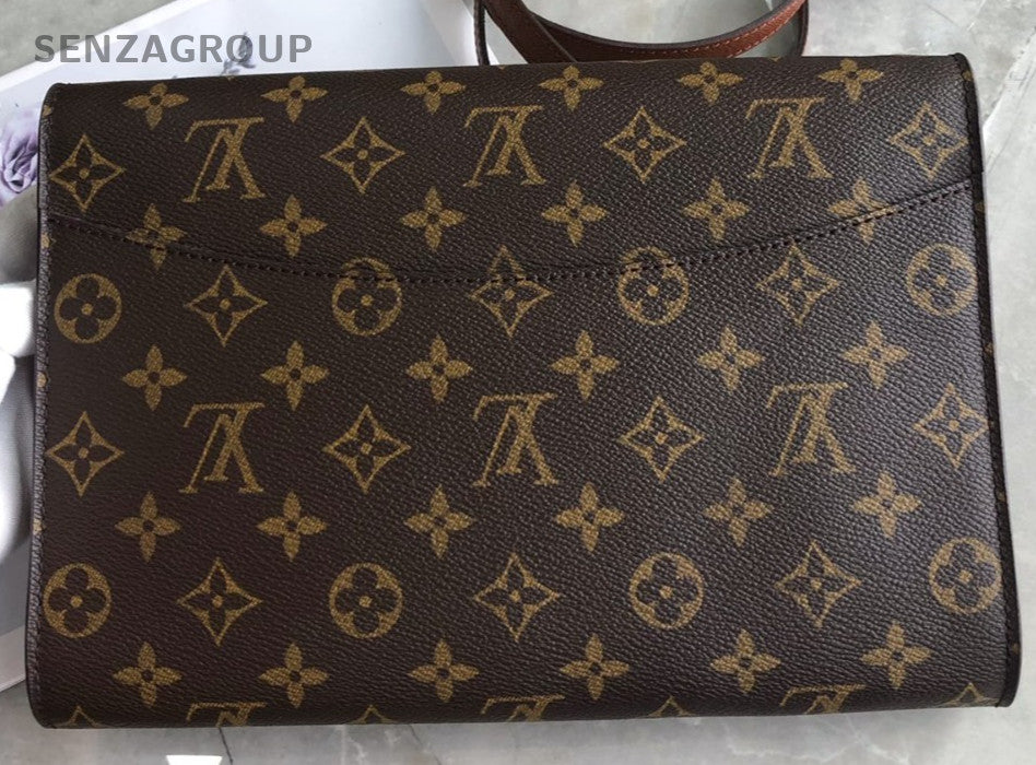 Louis Vuitton Envelope bag Monogram Shoulder bag Crossbody Brown Vintage