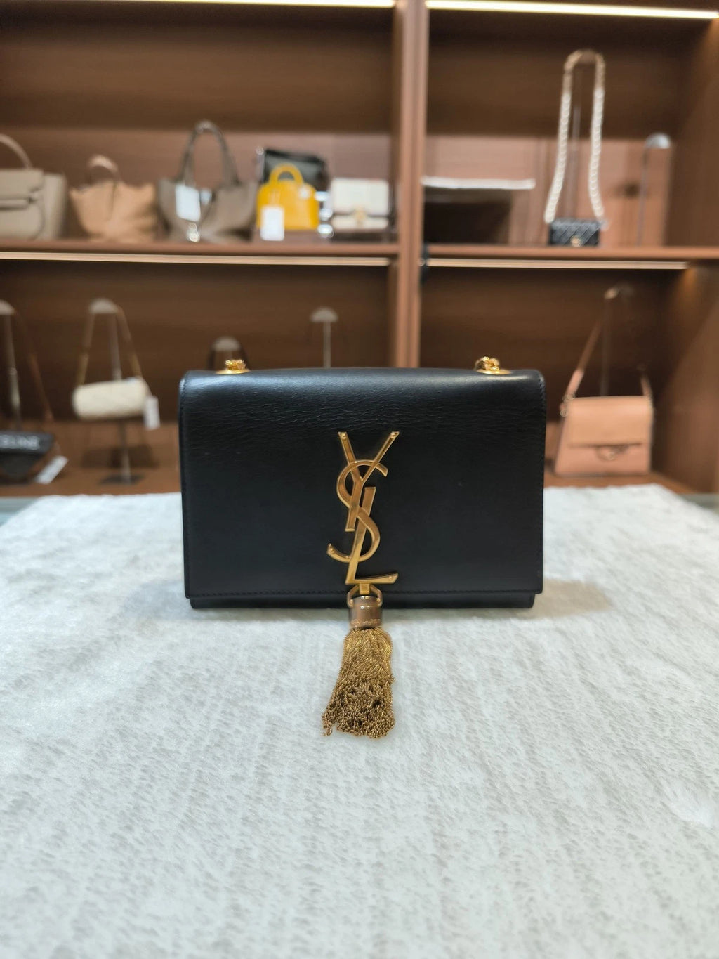 Saint Laurent KATE Mini Leather Crossbody Bag For Women