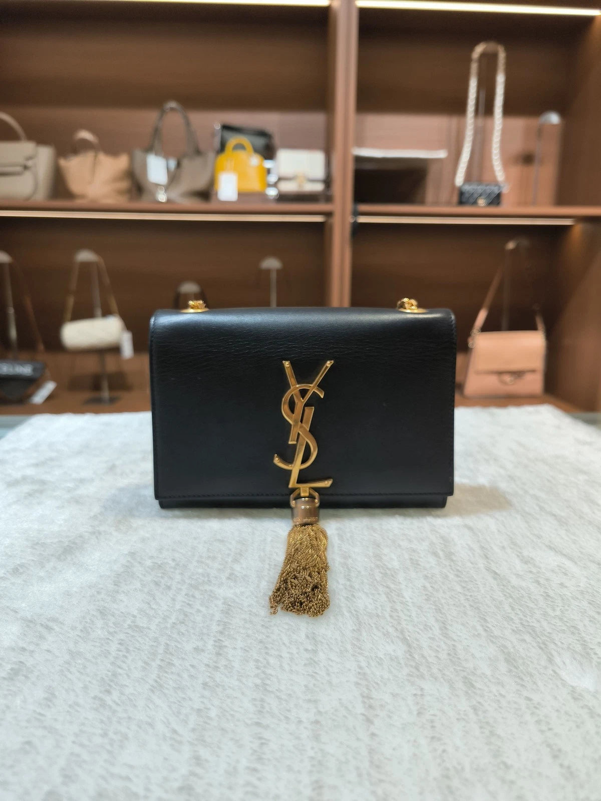 Saint Laurent KATE Mini Leather Crossbody Bag For Women