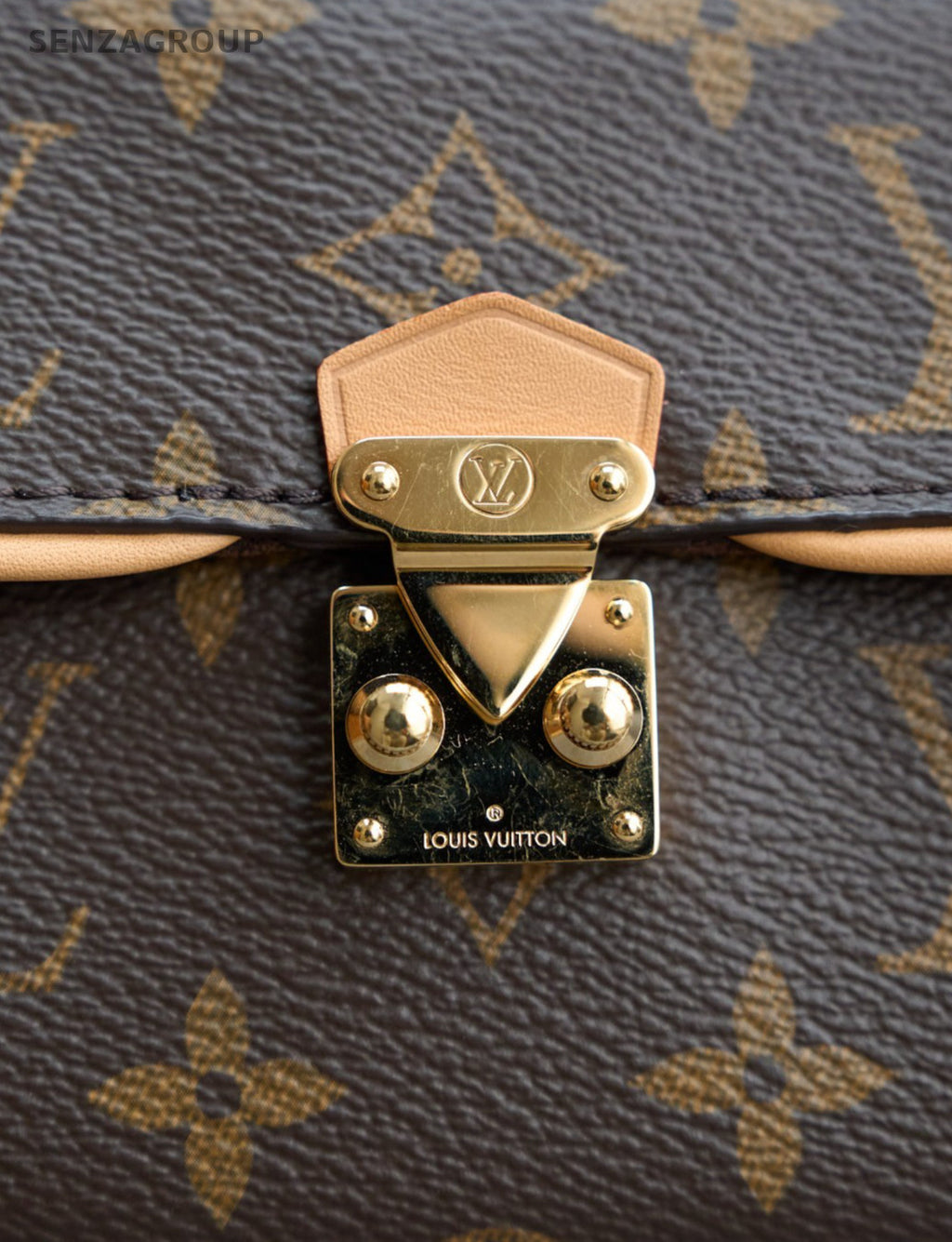 Louis Vuitton Pochette Camille Monogram Chain Crossbody Bag Brown Women Classic