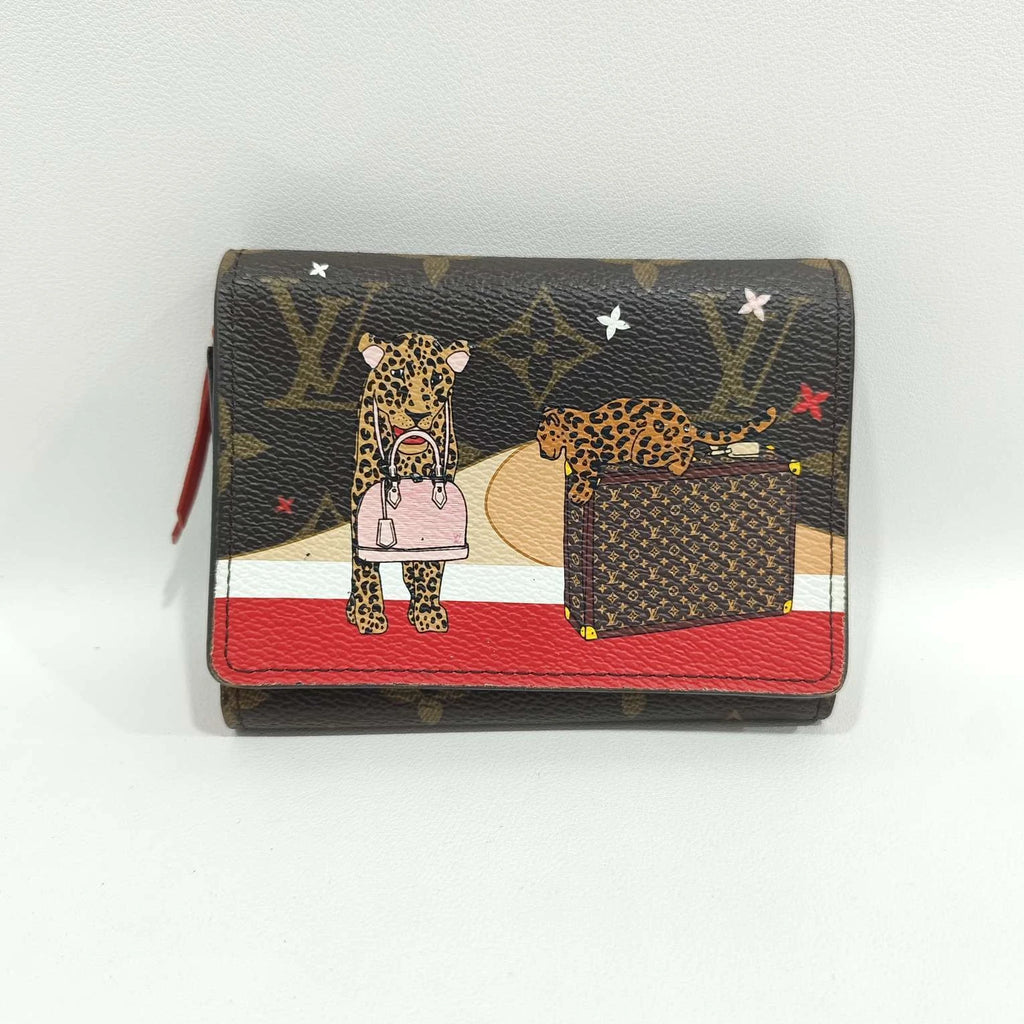 Louis Vuitton Leopard Print Leather Wallet For Women