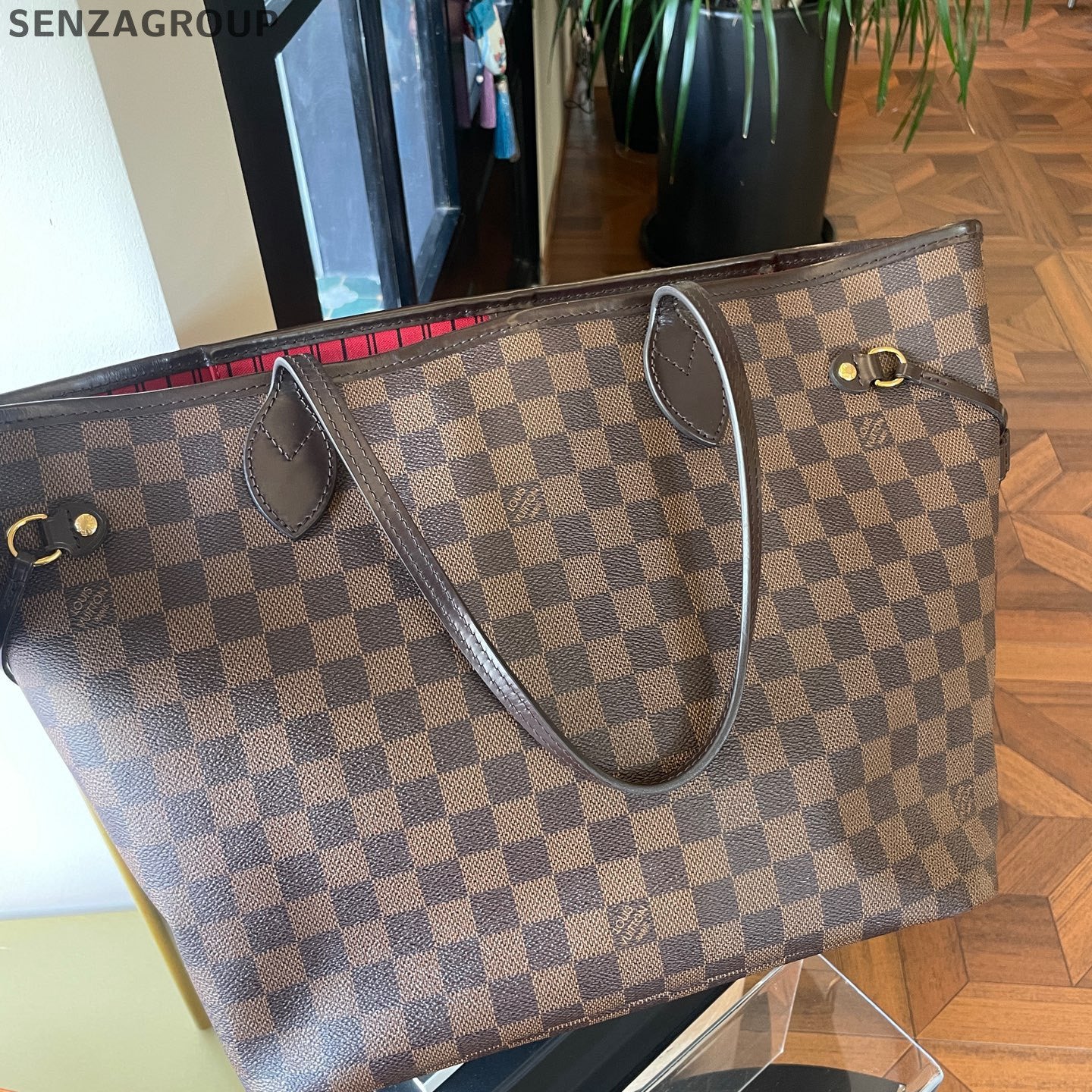Louis Vuitton Damier Ebene Neverfull MM Tote Bag - Classic Women's Shoulder Bag